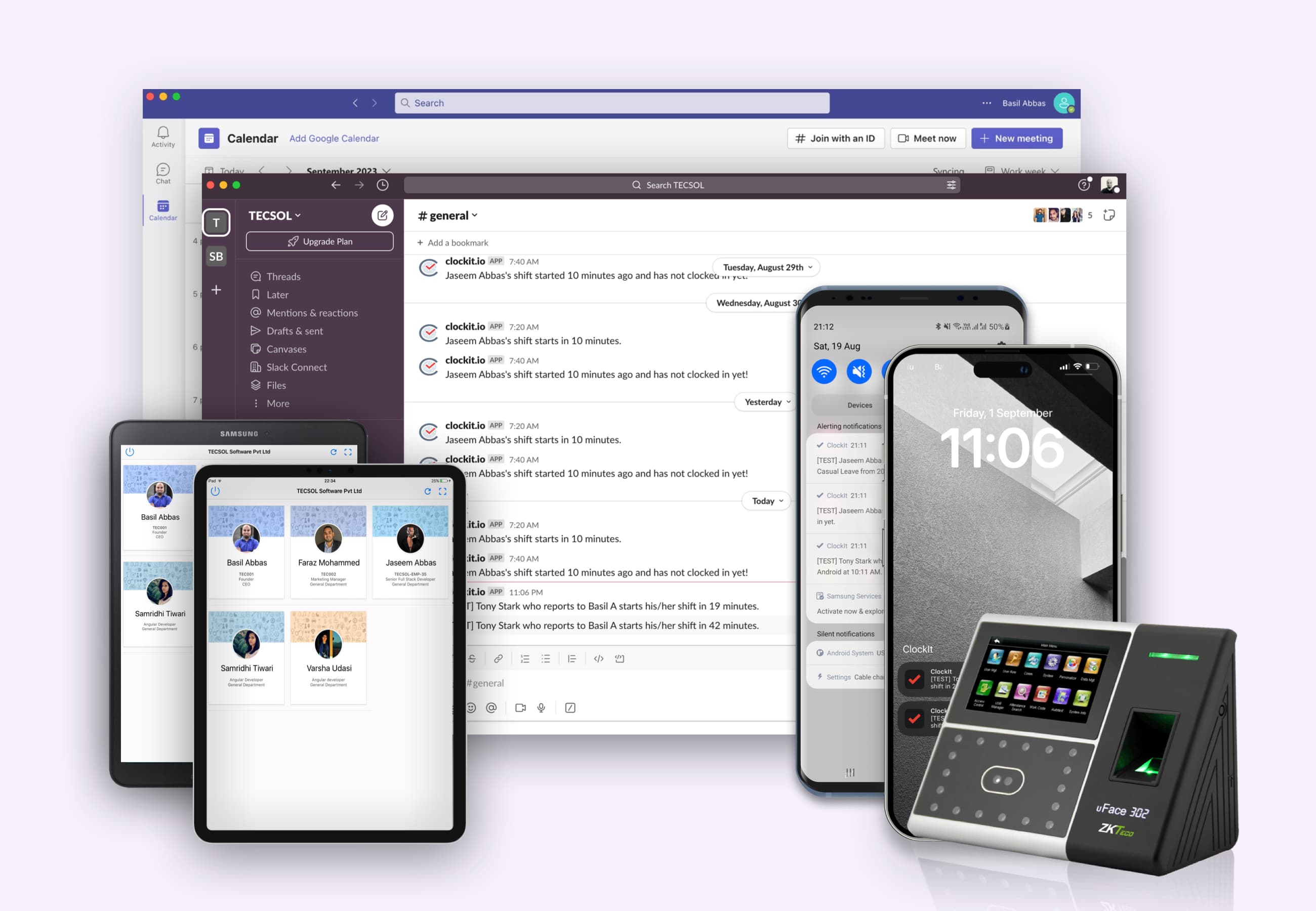 ClockIt apps and devices