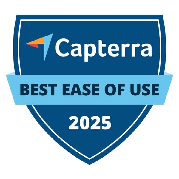 Capterra Best Ease of Use 2025 Award